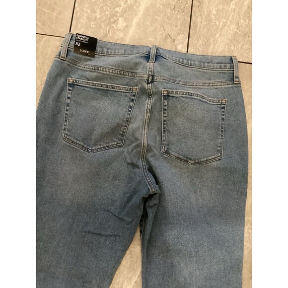 J. Crew Essential Straight Jeans Stretch High Rise Light Wash 32 - Picture 5 of 6
